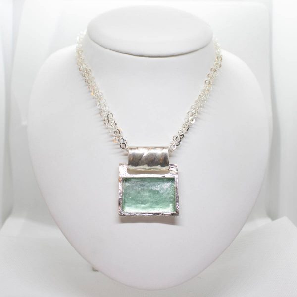 Roman glass sterling silver 925